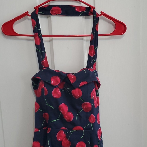 Ixia Cherry Print retro dress small - Picture 2 of 5